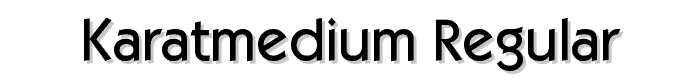 KaratMedium Regular font